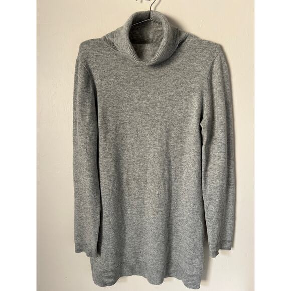 Karoo by Mark Eisen Women's Cashmere Long Sleeve Turtleneck Sweater Gray Size 3 - Picture 1 of 8